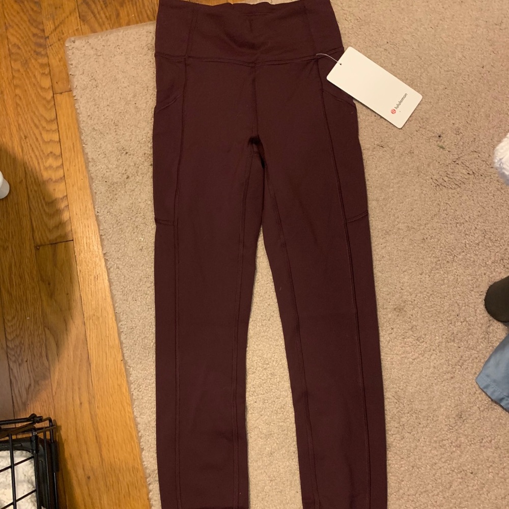 Lululemon invigorate HR tight 25”, size 2